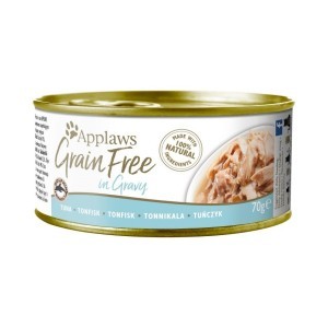 Applaws 貓罐頭 天然優質無穀物吞拿魚肉 Grain Free Tuna Fillet in Gravy 70g