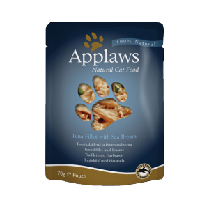 Applaws 貓濕糧 Cat Pouch 吞拿魚及鯛魚 Tuna with Seabream 70g (深藍)