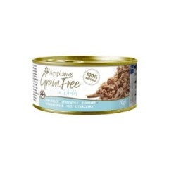Applaws 貓罐頭 天然優質無穀物吞拿魚肉 Grain Free Tuna Fillet in Gravy 70g