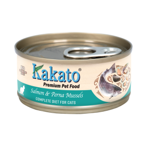 Kakato卡格 主食貓罐頭 三文魚及青口 70g