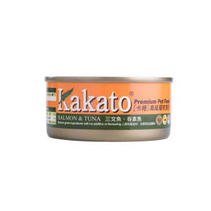 Kakato卡格 貓狗罐頭 三文魚及魚湯 170g (貓狗共用)