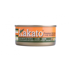 Kakato卡格 貓狗罐頭 三文魚及魚湯 170g (貓狗共用)