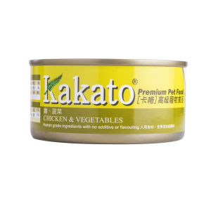 Kakato卡格 貓狗罐頭 雞肉及牛肉及糙米及蔬菜 170g (貓狗共用)
