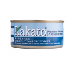 Kakato卡格 貓狗罐頭 三文魚及魚湯 170g (貓狗共用)