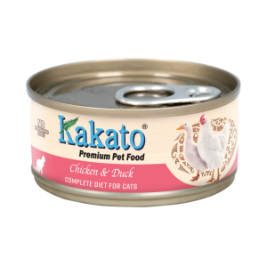 Kakato卡格 主食貓罐頭 吞拿魚.三文魚及杞子 70g