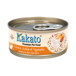 Kakato卡格 主食貓罐頭 吞拿魚.三文魚及杞子 70g