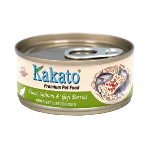 Kakato卡格 主食貓罐頭 吞拿魚.三文魚及杞子 70g