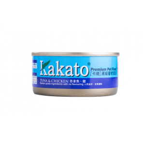 Kakato卡格 貓狗罐頭 三文魚及魚湯 170g (貓狗共用)