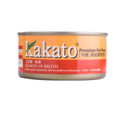 Kakato卡格 貓狗罐頭 三文魚及魚湯 170g (貓狗共用)