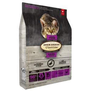 Oven Baked 無穀物貓糧 鴨肉配方 5lb (灰底紫色)
