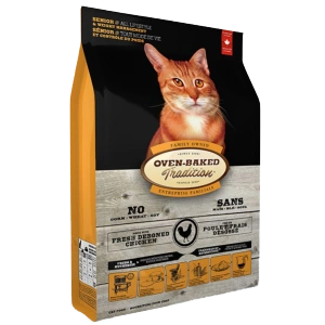 Oven Baked 貓糧 老貓或體重控制配方 2.5lb (橙色)