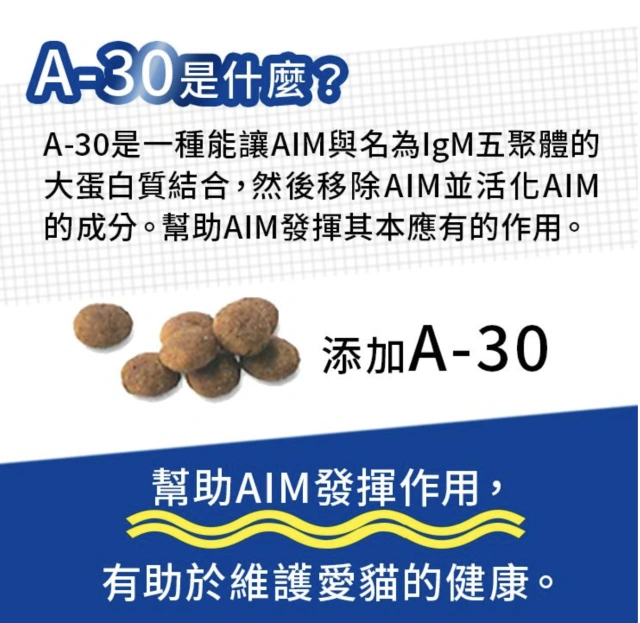 AIM30室內貓腎臟保健護理糧高齡貓（超過15歲） 600g