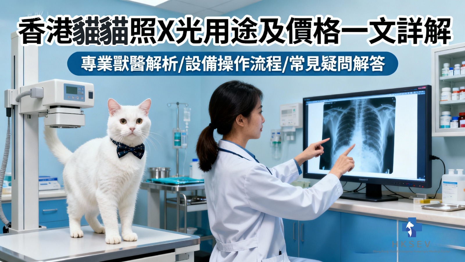 貓貓照X 光幾多錢？值得做嗎？獸醫完整講解檢查流程與安全守則｜HKSEV 旺角獸醫診所