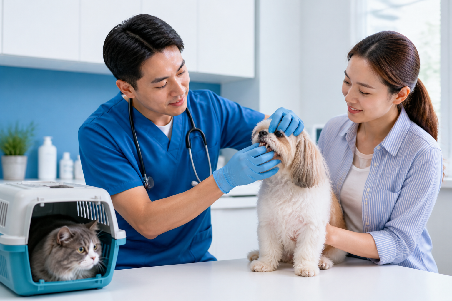香港社企動物醫院獸醫為狗貓牙石口臭和洗牙價錢進行牙科評估