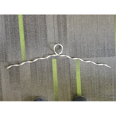 Insulator side tie - preformed armor wires