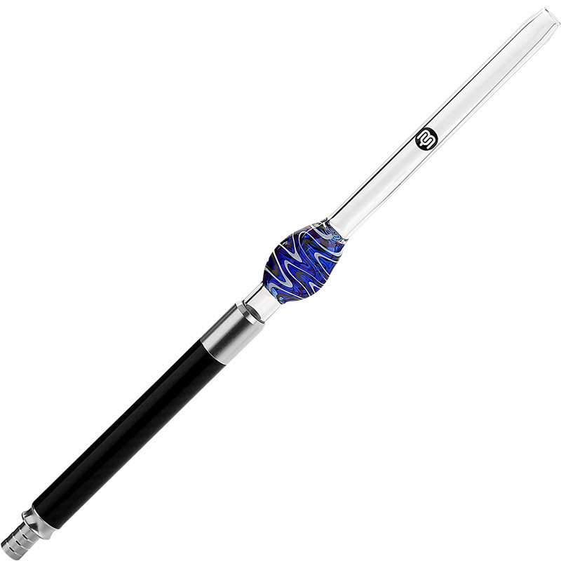 Yimi Hookah Detachable Color Glass Ball  Shisha Mouthpiece with Carbon Handle