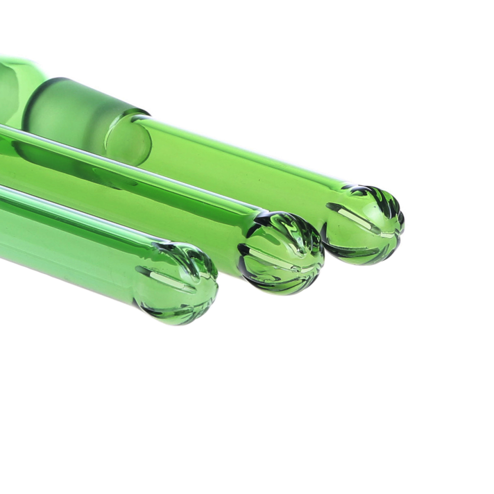 18mm-18mm 3.0" Green Color Glass Downstem