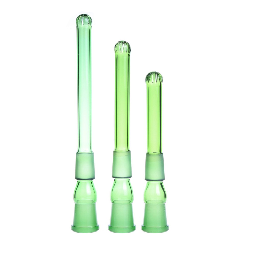 18mm-18mm 3.0" Green Color Glass Downstem