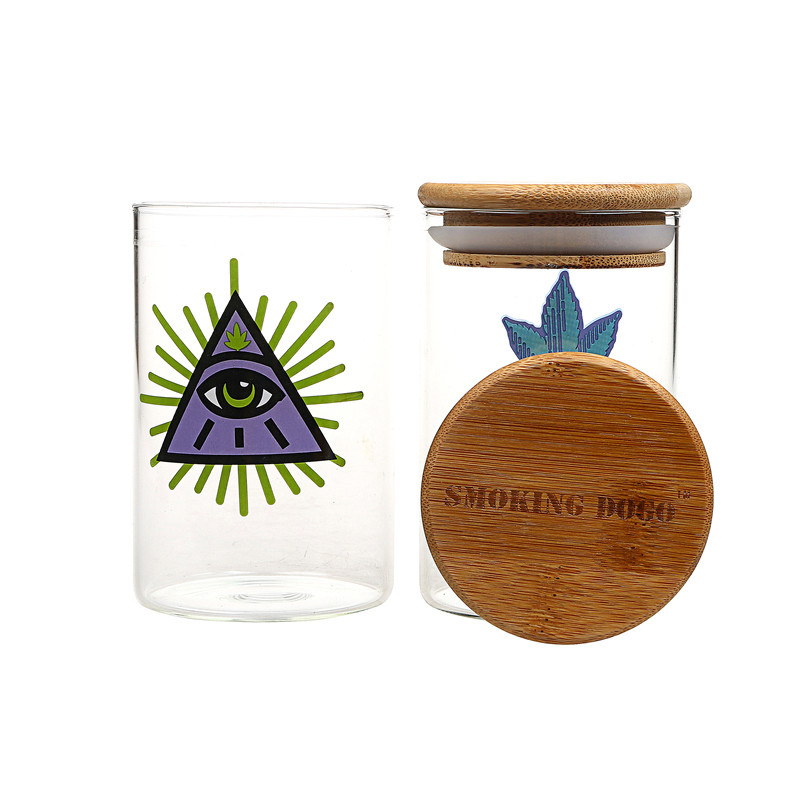 Large Wide Mouth Jar-Triangle