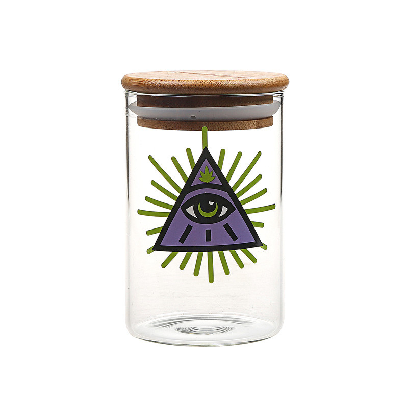Large Wide Mouth Jar-Triangle