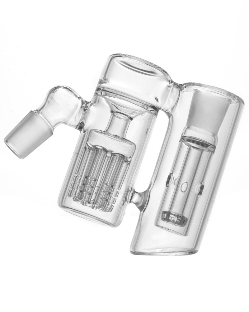 14mm 45˚ Showerhead to Tree Perc Dual Chamber Ash Catcher