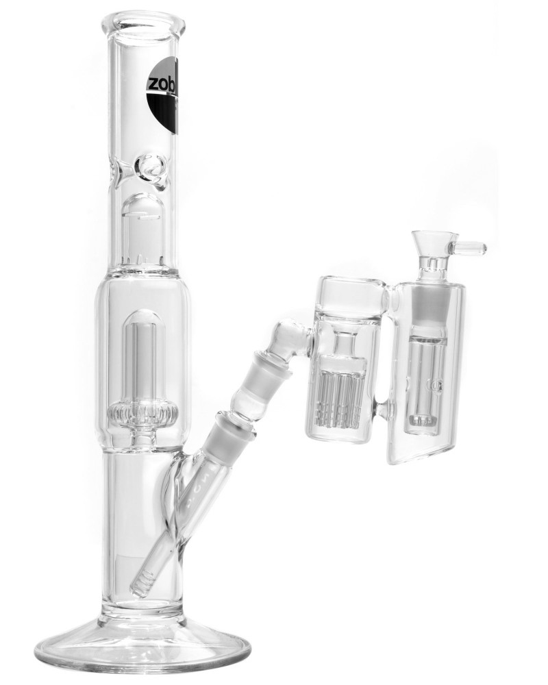 14mm 45˚ Showerhead to Tree Perc Dual Chamber Ash Catcher