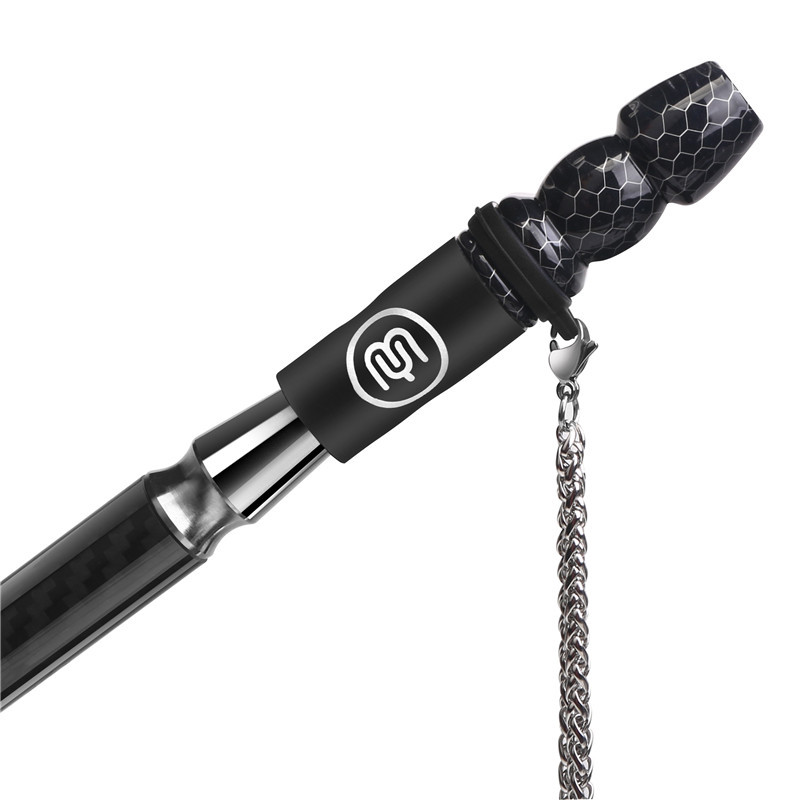 Premium Food Grade Resin Hookah Personal Sanitary Mouthpiece with 304 Stainless Steel Chain and PU Leather Pouch