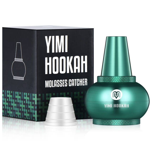 Yimi Hookah Shisha Molasses Catcher Universal Aluminium Catcher with Adaptor Green