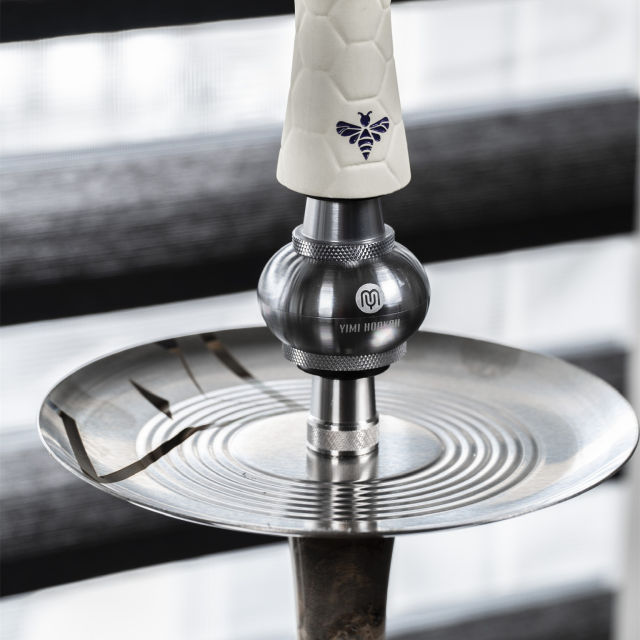 Yimi Hookah Shisha Molasses Catcher Universal Aluminium Catcher with Adaptor Gray