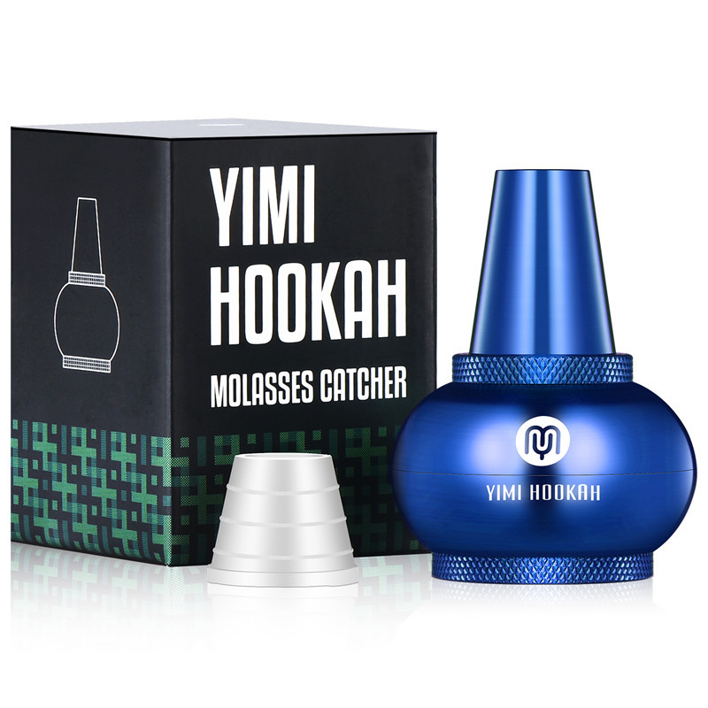 Yimi Hookah Shisha Molasses Catcher Universal Aluminium Catcher with Adaptor Blue