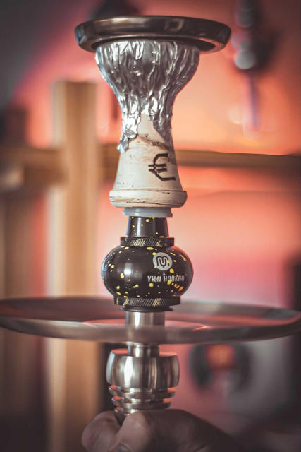 Yimi Hookah Shisha Molasses Catcher Universal Aluminium Catcher with Adaptor Black