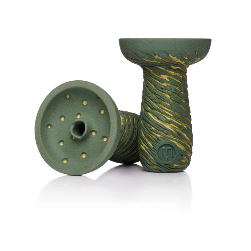 KONG & Yimi Hookah Collab Phunnel Bowl - LAVA Deep Green