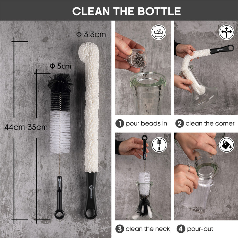 Yimi Hookah Cleaning Brush Kit 8 Tool in 1 with Storage Bag