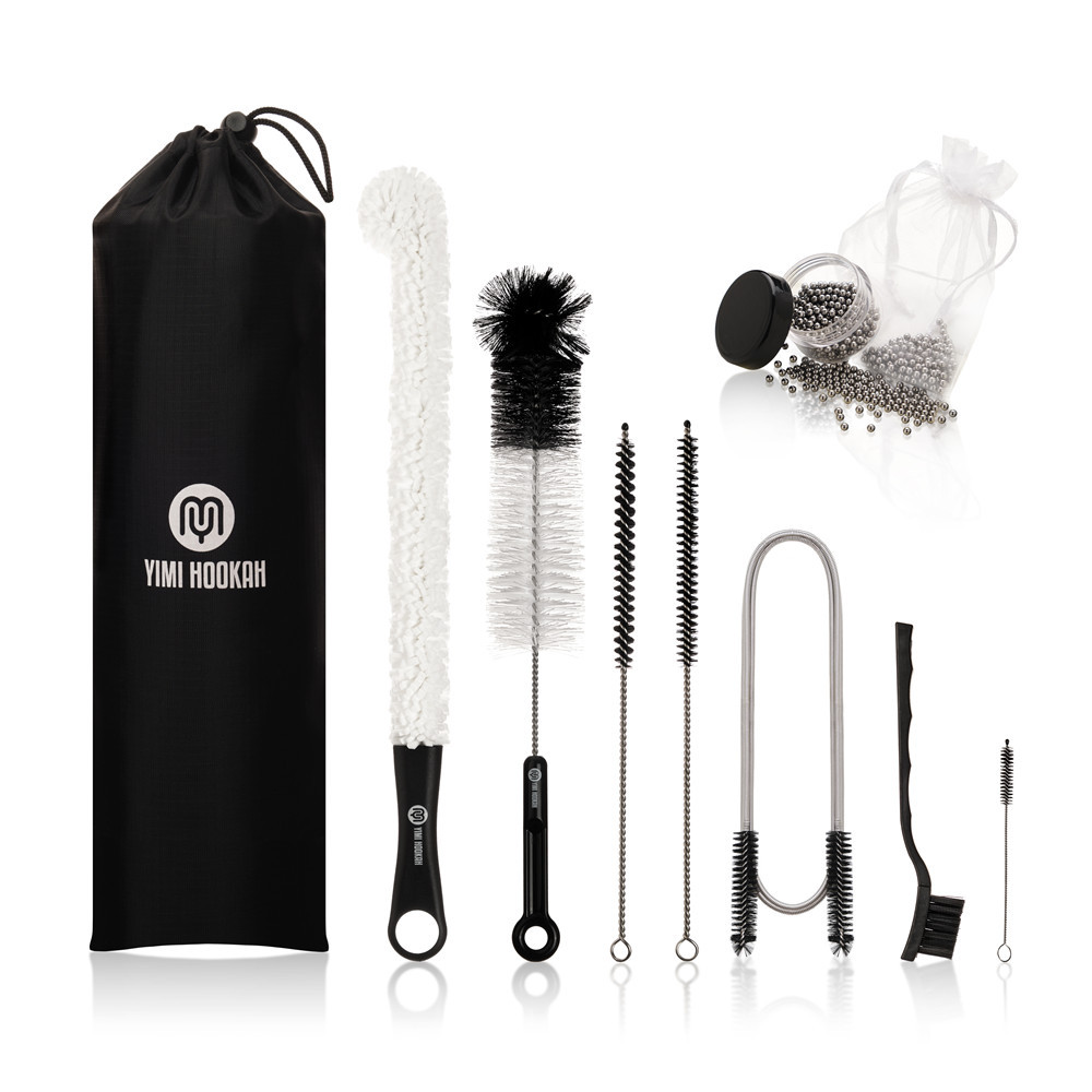 Yimi Hookah Cleaning Brush Kit 8 Tool in 1 with Storage Bag