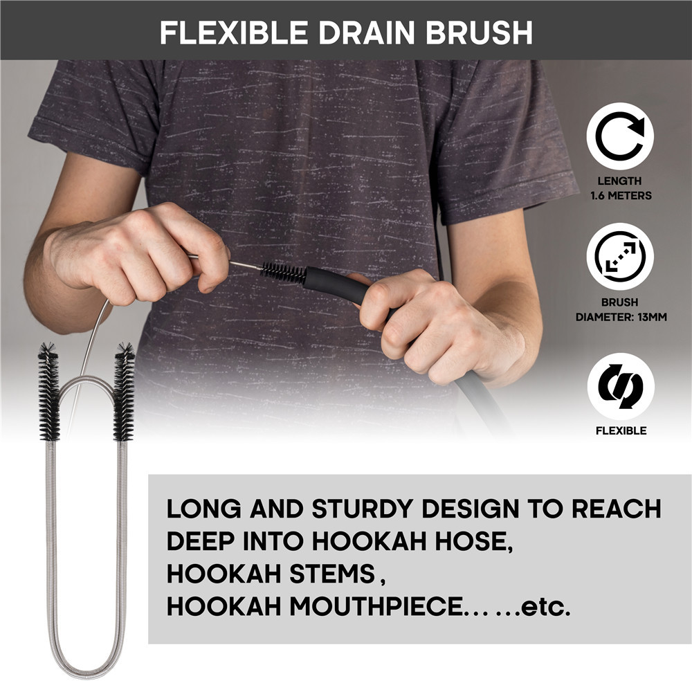 Yimi Hookah Cleaning Brush Kit 8 Tool in 1 with Storage Bag