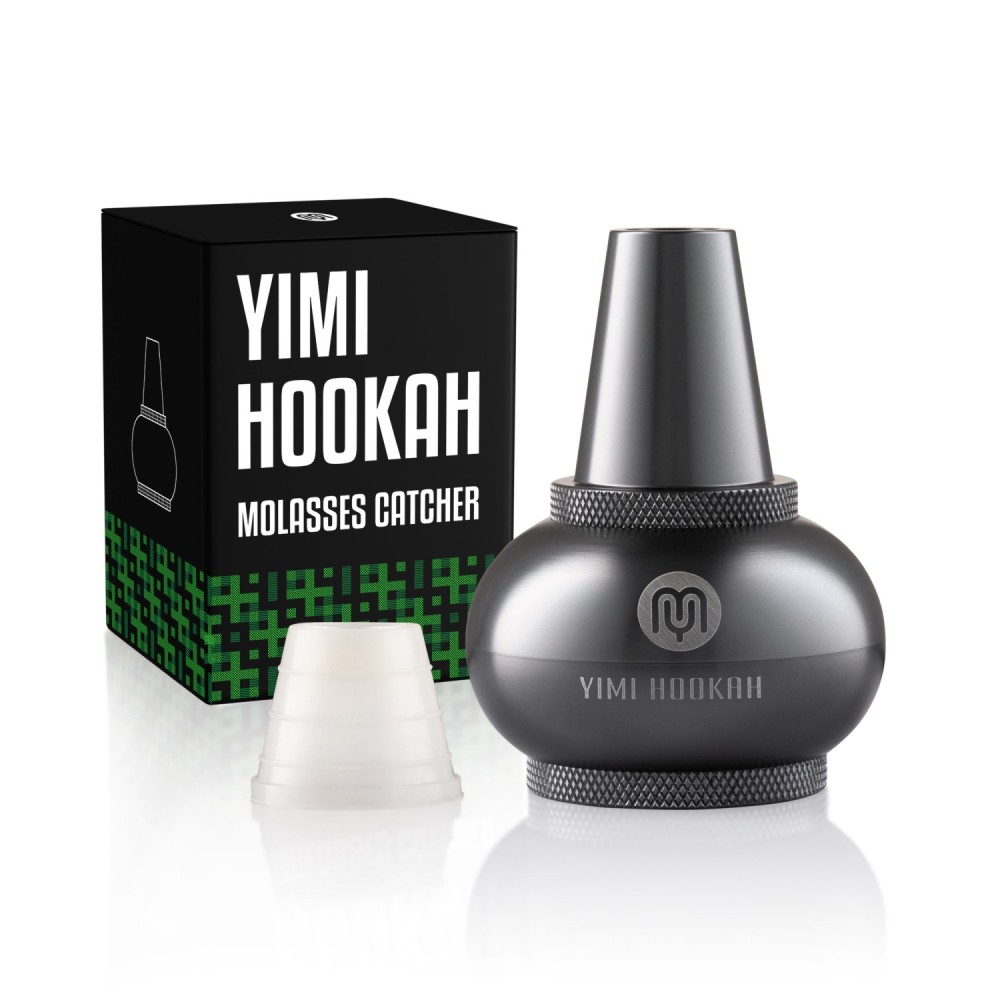 Yimi Hookah Shisha Molasses Catcher Universal Aluminium Catcher with Adaptor Gray