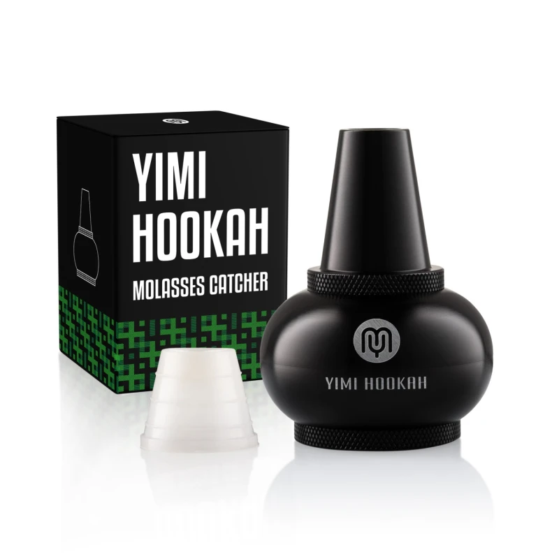 Yimi Hookah Shisha Molasses Catcher Universal Aluminium Catcher with Adaptor Black