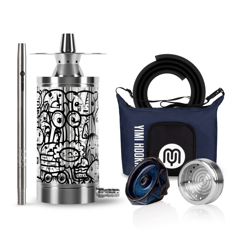 Mini Portable Travelling Hookah - Nix Cartoon Premium Package