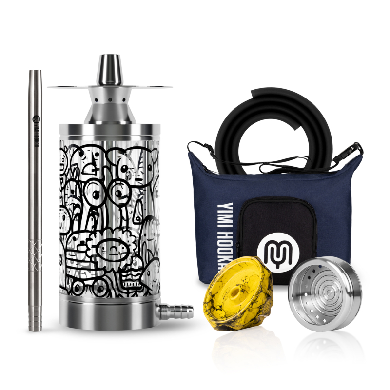 Mini Portable Travelling Hookah - Nix Cartoon Premium Package