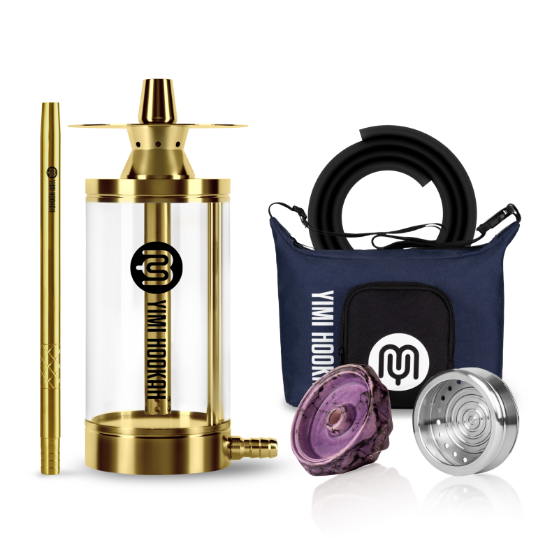 Mini Portable Travelling Hookah - Nix Gold Premium Package