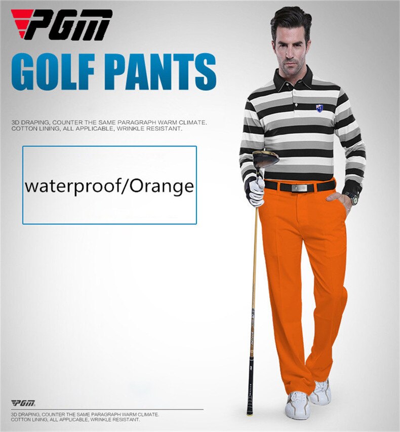 PGM authentic golf pants men waterproof trousers soft breathable golf clothing summer sizes xxs-xxxl