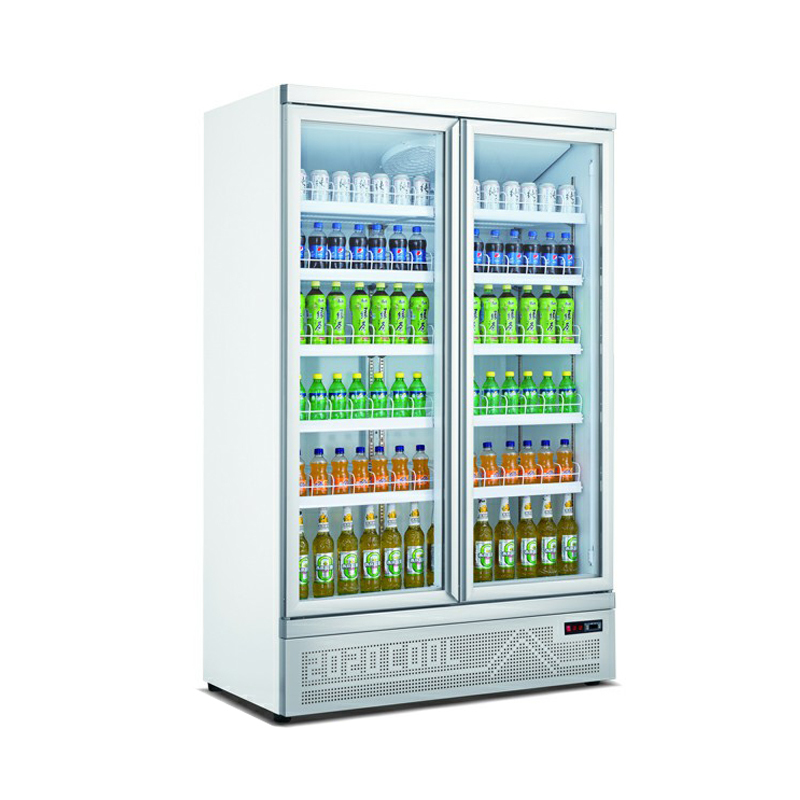 Double Door Bottom Mounted Refrigerated Showcase-Black