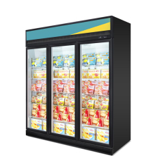 3 Doors Top-mounted Freezing Showcase-Black