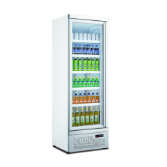 Single Door Bottom Mounted Refrigerated Showcase-Black Glass Door Display Fridge for Drink Beverage