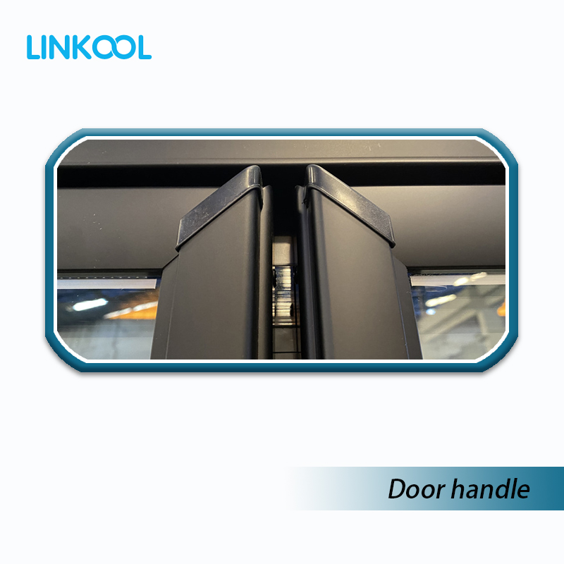 Double Door Bottom Mounted Refrigerated Showcase-Black