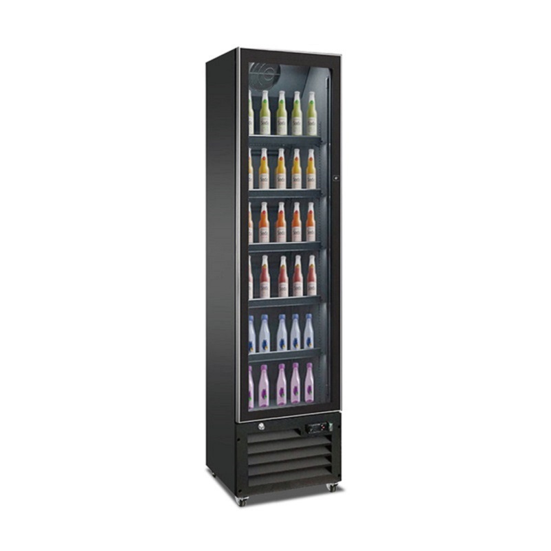 Showcase fridge led light supermarket cooler glass door retail soft drink display cooler