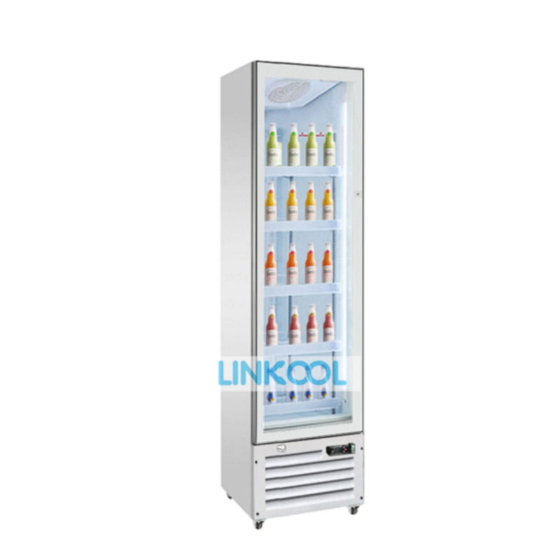 Showcase fridge led light supermarket cooler glass door retail soft drink display cooler