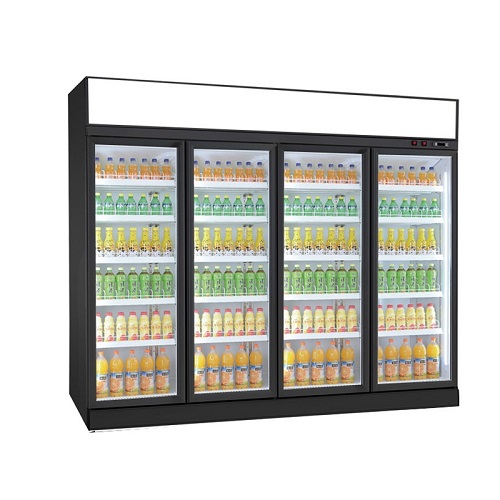 Upright Beverage Display Fridge Refrigerator Commercial Vertical Glass