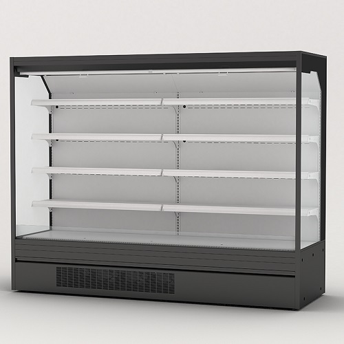 Upright Open Display Refrigeration Chiller Supermarket Fruit And Vegetable Fridge