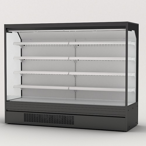 Upright Open Display Refrigeration Chiller Supermarket Fruit And Vegetable Fridge